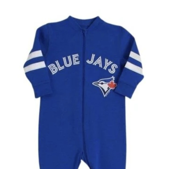 Blue Jays Snugabye Convert-A-Foot Sleeper  Unisex Sz 24 Months 26-32 Lbs - Picture 11 of 12